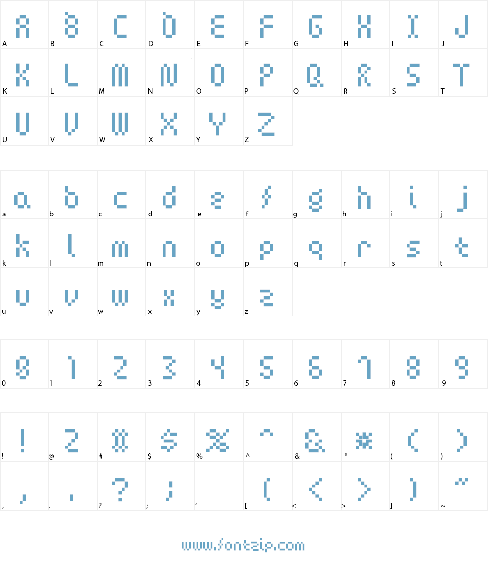 Amoebic BMP09 Font Character